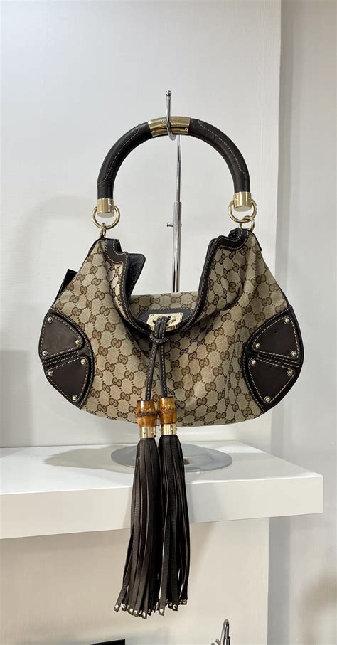 borsa gucci tela morsetti|Gucci borse.